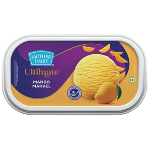 Mother Dairy Fruit Classic Mango Marvel Ice Cream - Natural Flavour, 1 L Box