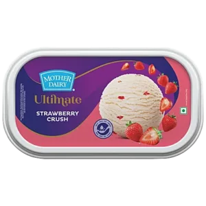 Mother Dairy Fruit Classic Strawberry Crush Ice Cream - Natural Flavour