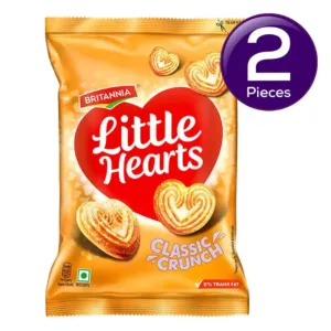 Britannia Little Hearts Classic Crunch Flavoured Biscuits | Combo