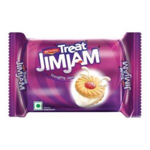 Britannia Treat Jim Jam Naughty Jam creme Biscuits | Trans Fat-free